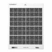 PiecedLayered 2x2 BandW ラベル (フルシート)