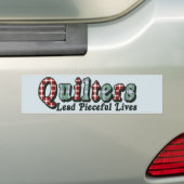 Piecefulの生命 バンパーステッカー (車上)