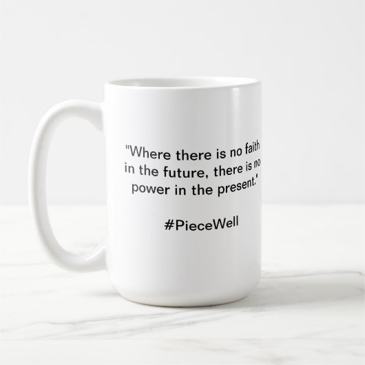 PIeceWellQuote コーヒーマグカップ (左)