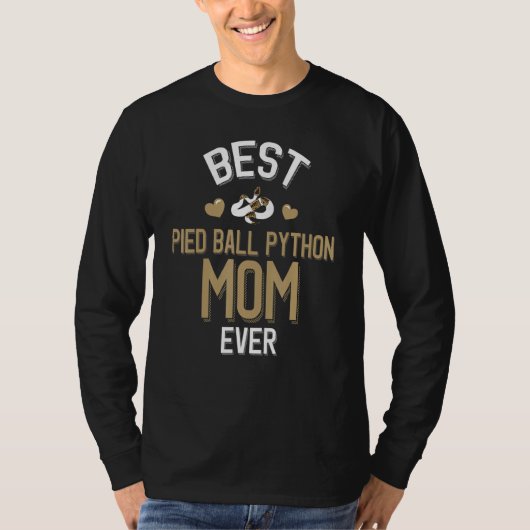 Pied Ball Pythonファミリー最高のPied Ball Python Mom Tシャツ (正面)