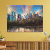 Piedmont Park, Atlanta, Georgia - Canvas Print キャンバスプリント (インサイチュ (リビング))