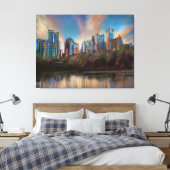 Piedmont Park, Atlanta, Georgia - Canvas Print キャンバスプリント (インサイチュ (寝室))