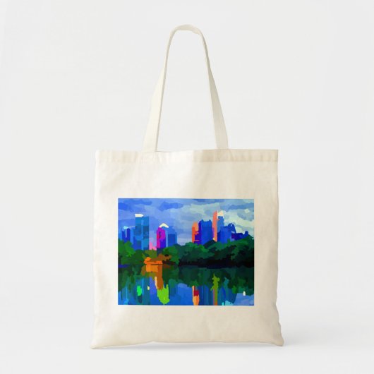 Piedmont Park Atlanta Georgia Skyline トートバッグ (正面)