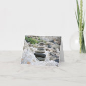 Piedras zen en la playa de Almería カード (正面)