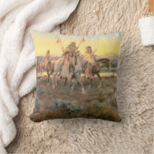 Piegans -アメリカ人のMoJoの枕 クッション (ブランケット)