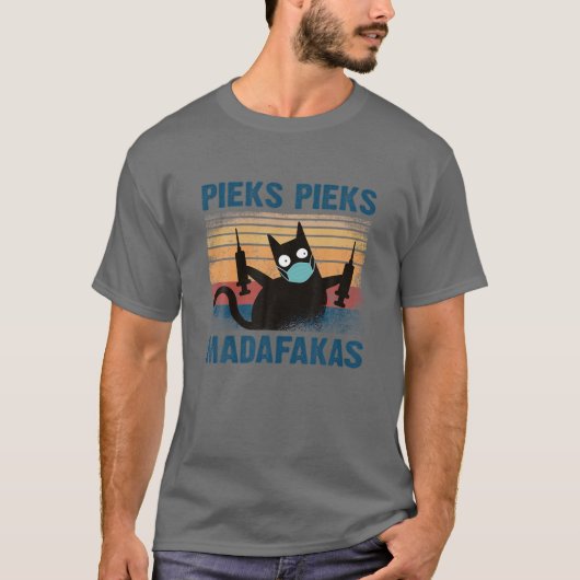 Pieks Pieks Madafakasワクチン接種Vacc Tシャツ (正面)