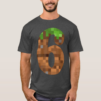 Piel 6歳 誕生日 数字 6歳 6歳の誕生日 6歳の誕生日プレゼント 動画ギフト tシャツ