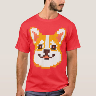 Piel Art Corgi Dog Lover Puppy Retro Tシャツ