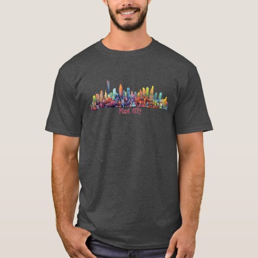 Piel City レトロ Tシャツ (正面)