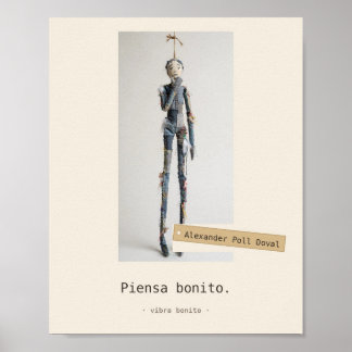 Piensa bonito — 布製おもちゃのポスター ポスター