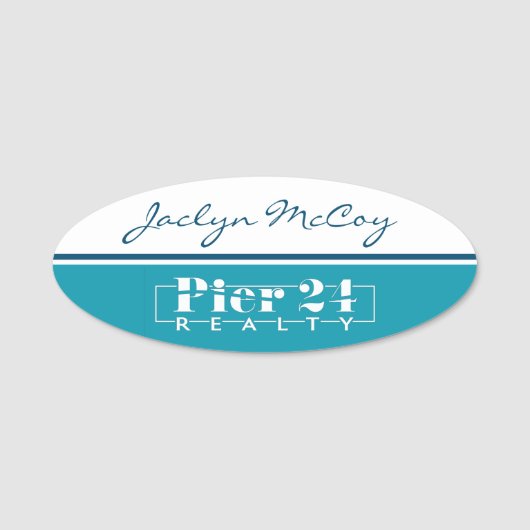 Pier 24 Realty Nameタグ 名札 (正面)
