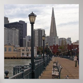 Pier 39からサンフランシスコ ポスター
