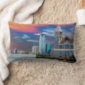 Pier A Lower Manhattan New York City USAポスター ランバークッション (ブランケット)