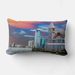 Pier A Lower Manhattan New York City USAポスター ランバークッション