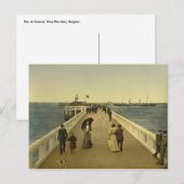 Pier at Ostend, West Flanders,ベルギー ポストカード (正面/裏面)