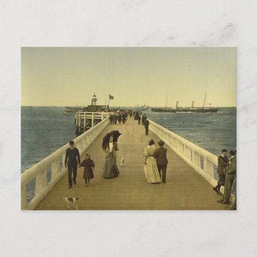 Pier at Ostend, West Flanders,ベルギー ポストカード (正面)