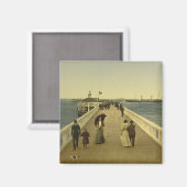 Pier at Ostend, West Flanders，ベルギー マグネット (正面/裏面)