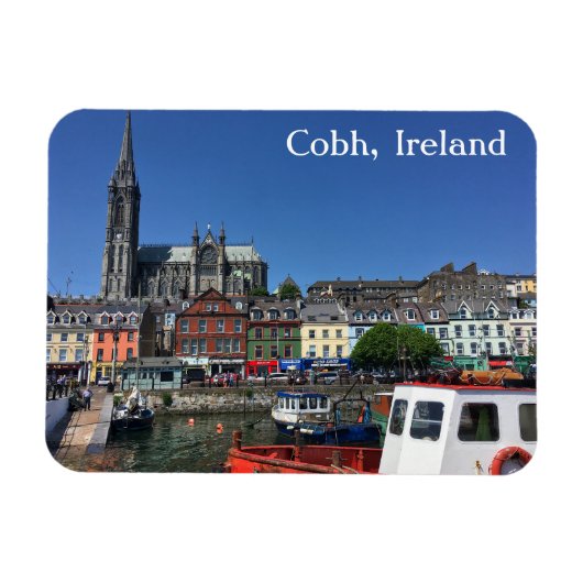 Pier MagnetからのCobh, Ireland View マグネット (横)