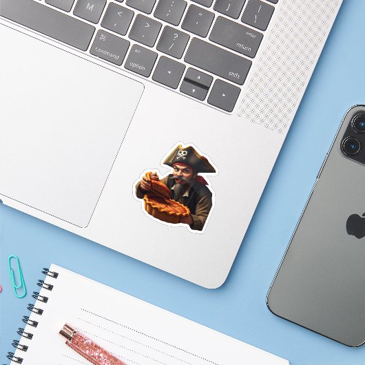 「PIErate」 シール (ノートパソコンとiPhone)