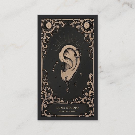 Piercing Artist  | Ear Piercing Studio 名刺 (正面)