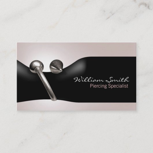 Piercing specialist Business card 名刺 (正面)