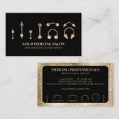 Piercing Specialist Golden JEWELS 名刺 (正面/裏面)