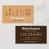 Piercing Specialist Modern Color 名刺 (正面/裏面)