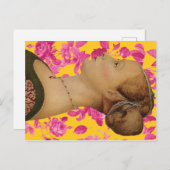 Piero del Pollaiuolo，若い女性のポートレート ポストカード (正面/裏面)