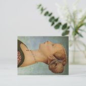 Piero del Pollaiuolo，若い女性のポートレート ポストカード (スタンド正面)