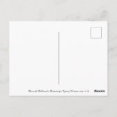 Piero del Pollaiuolo，若い女性のポートレート ポストカード (裏面)