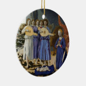 PIERO DELLA FRANCESCAによるイエスの降誕と天使 セラミックオーナメント (右)