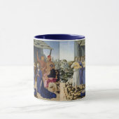 PIERO DELLA FRANCESCAによるイエスの降誕と天使 マグカップ (中央)