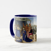 PIERO DELLA FRANCESCAによるイエスの降誕と天使 マグカップ (正面左)