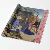 PIERO DELLA FRANCESCAによるイエスの降誕と天使 ラッピングペーパー (アンロールド)