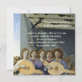 PIERO DELLA FRANCESCAによるイエスの降誕と天使 招待状 (裏面)