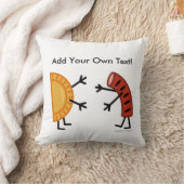 Pierogi及びKielbasa (カスタマイズ可能な) クッション (ブランケット)