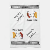 Pierogi及びKielbasa - Dzien Dobry! キッチンタオル (縦)