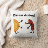 Pierogi及びKielbasa - Dzien Dobry! クッション (ブランケット)