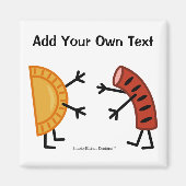 Pierogi & Kielbasa – カスタマイズ可能 マグネット (正面)