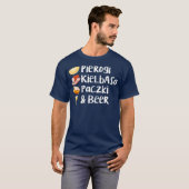 Pierogi Kielbasa Paczkiビアラブフィリング Tシャツ (正面フル)