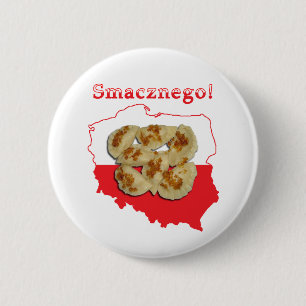 Pierogi Smacznegoのポーランドの地図 缶バッジ