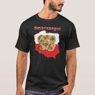 Pierogi Smacznegoのポーランドの地図 Tシャツ