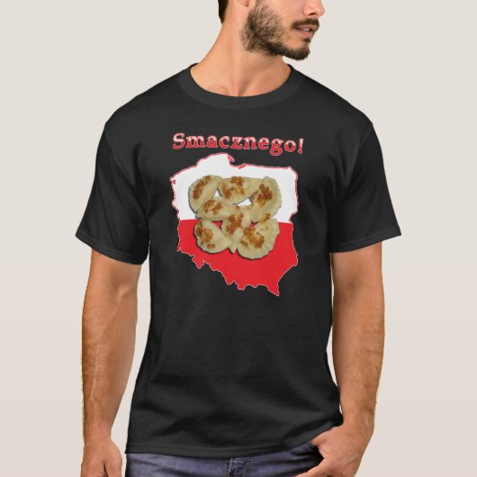 Pierogi Smacznegoのポーランドの地図 Tシャツ (正面)