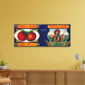 Pierpole Apple LabelStrong, ME キャンバスプリント (インサイチュ (リビング))