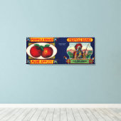 Pierpole Apple LabelStrong, ME キャンバスプリント (インサイチュ (ウッドフロア))