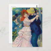 Pierre-AugusteルノアールのBougivalでダンス ポストカード (正面/裏面)