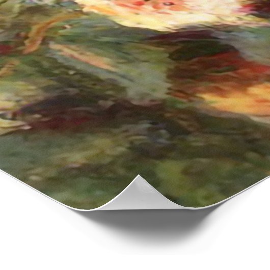 Pierre-Auguste Renoir - Dans les Roses ポスター (角)