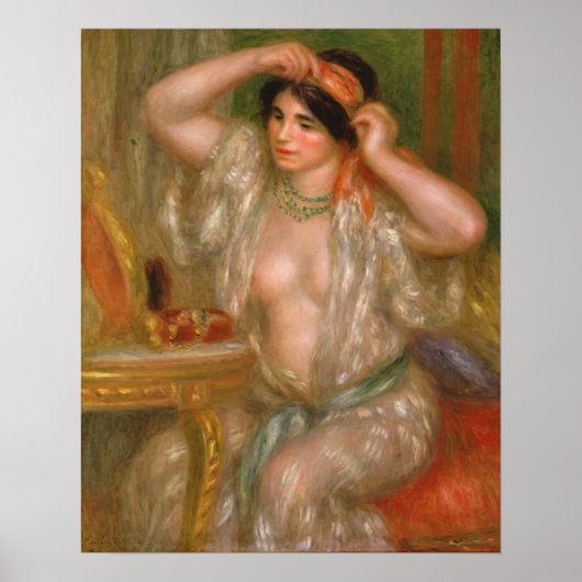 Pierre Auguste Renoir | Gabrielle at the Mirror ポスター (正面)