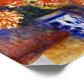 Pierre Auguste Renoir Gladiolas and Dahlias ポスター (角)