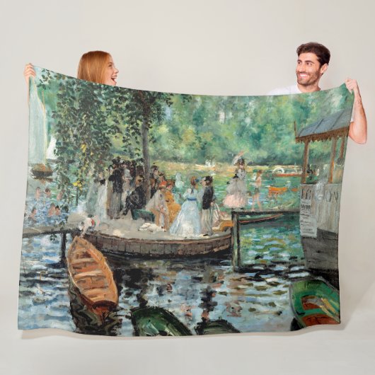 Pierre-Auguste Renoir La Grenouill Fleece Blanket フリースブランケット (インサイチュ)